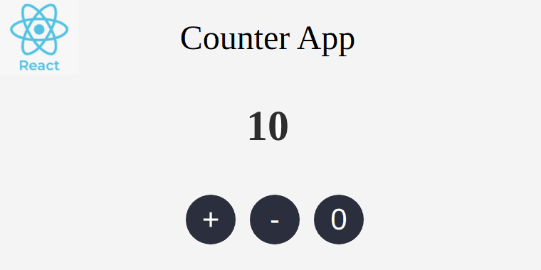A simple counter in React