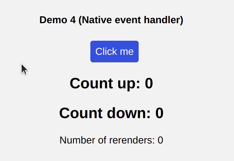 Demo 4 (Native event handler)
