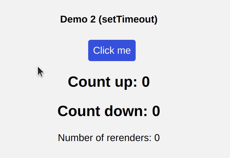 Demo React 18 (setTimeout)